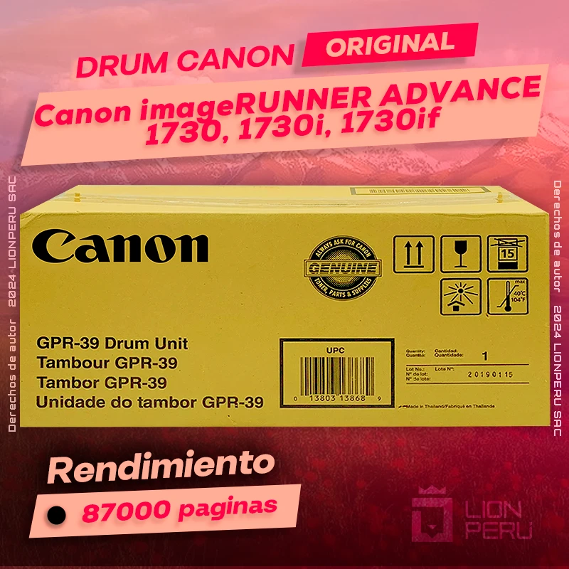 Drum Canon 1730, 1730i, 1730if imageRUNNER ADVANCE Original