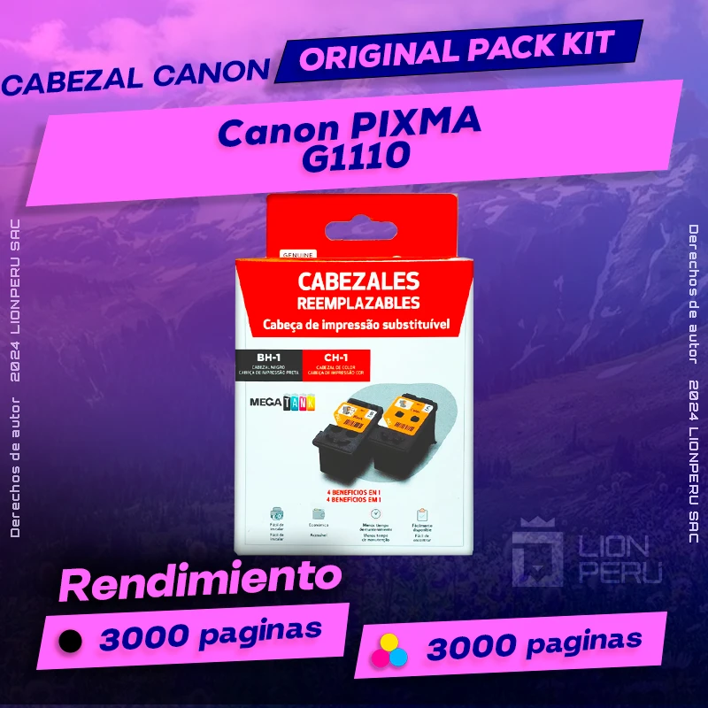 Cabezal Canon G1110 PIXMA Cartucho Original