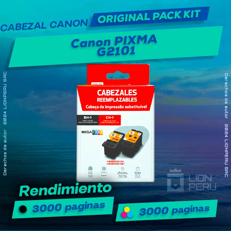 Cabezal Canon G2101 PIXMA Cartucho Original