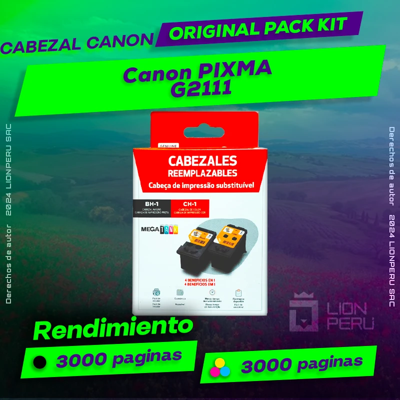 Cabezal Canon G2111 PIXMA Cartucho Original