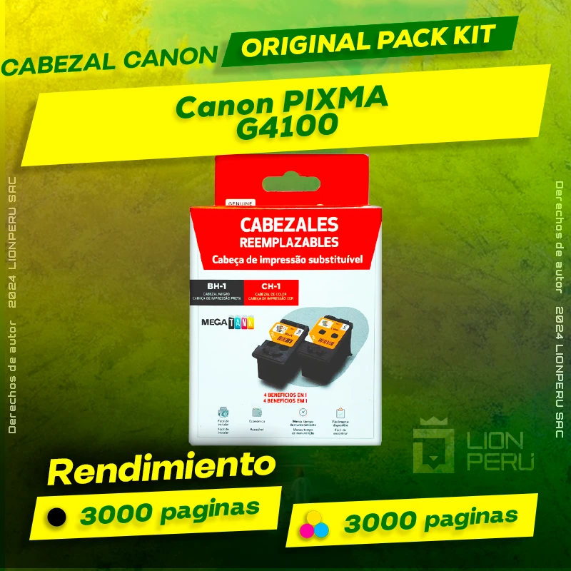 Cabezal Canon G4100 PIXMA Cartucho Original