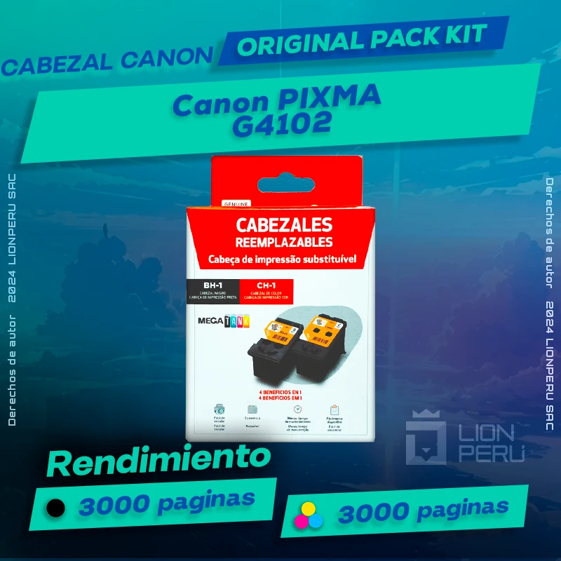 Cabezal Canon G4102 PIXMA Cartucho Original