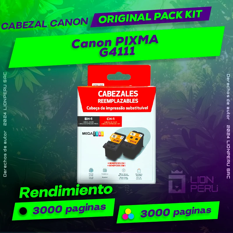 Cabezal Canon G4111 PIXMA Cartucho Original