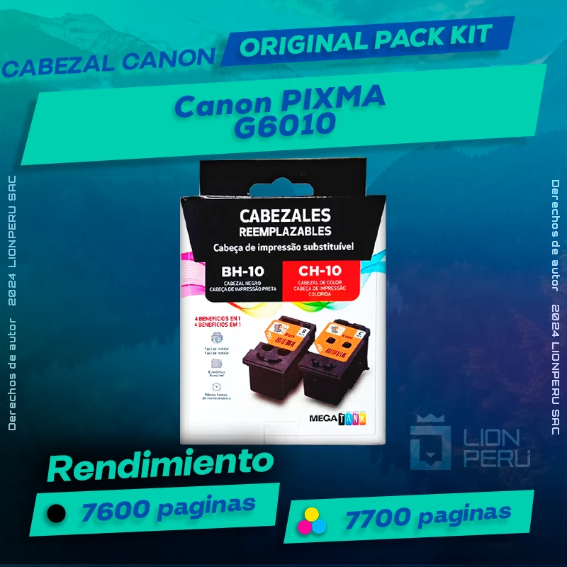 Cabezal Canon G6010 PIXMA Cartucho Original