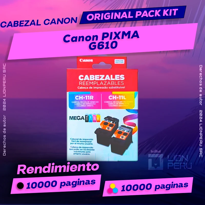 Cabezal Canon G610 PIXMA Cartucho Original