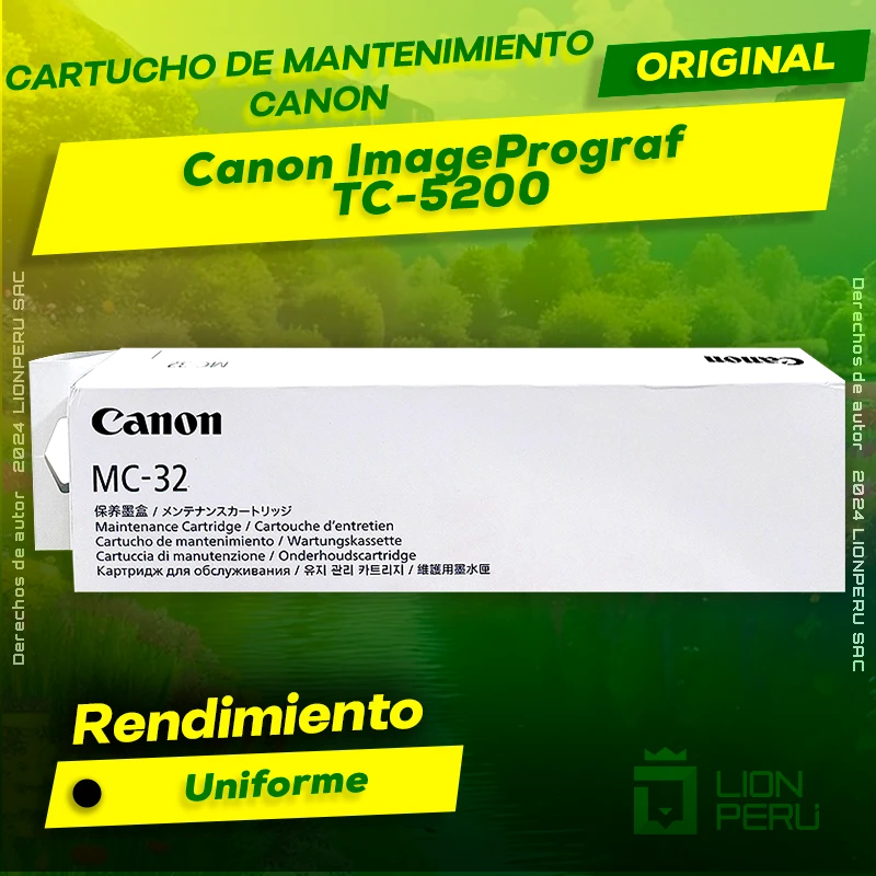 Cartucho de Mantenimiento Canon TC-5200 ImagePrograf Original