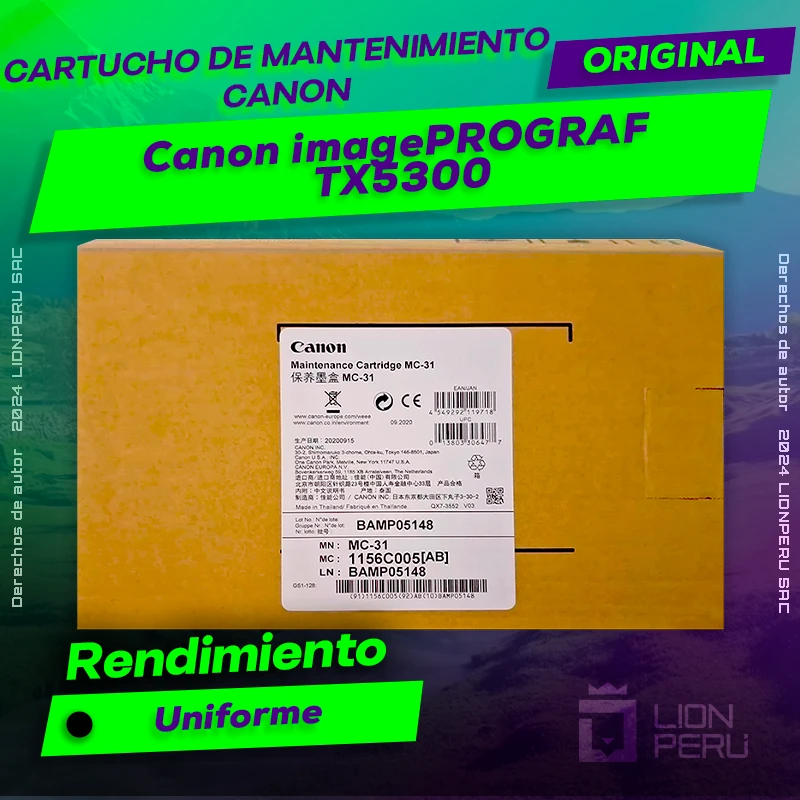 Cartucho de Mantenimiento Canon TX5300 imagePROGRAF Original