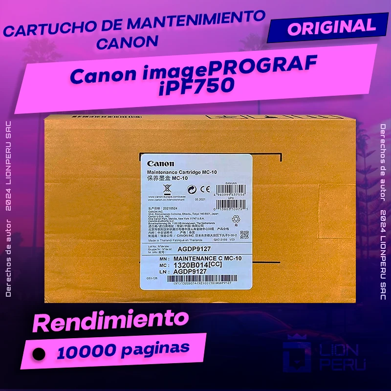 Cartucho de Mantenimiento Canon iPF750 imagePROGRAF Original