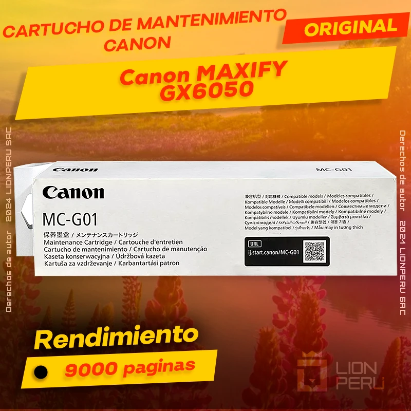 Cartucho de Mantenimiento Canon GX6050 imagePROGRAF Original