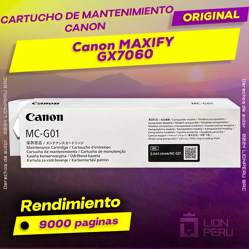 Cartucho de Mantenimiento Canon GX7060 imagePROGRAF Original