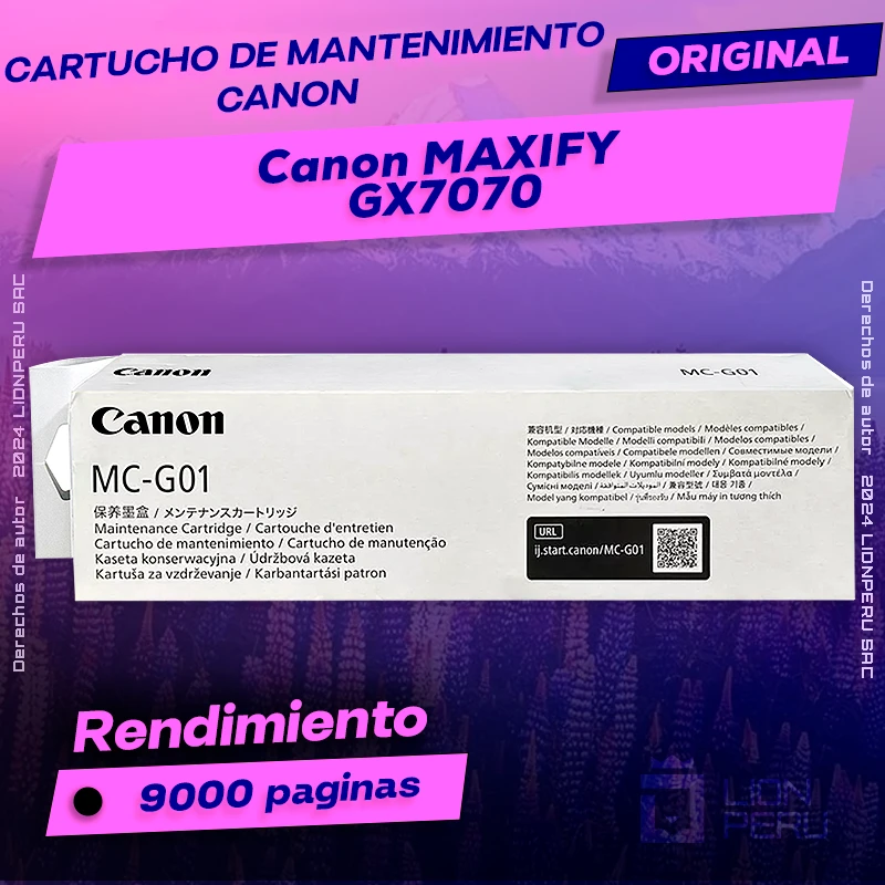 Cartucho de Mantenimiento Canon GX7070 imagePROGRAF Original