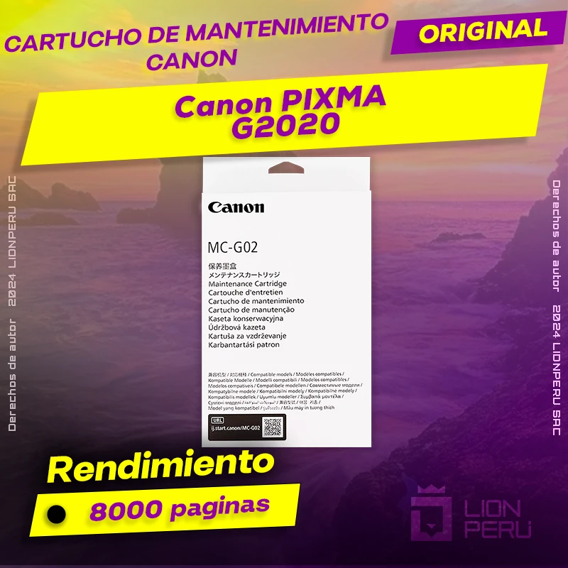 Cartucho de Mantenimiento Canon G2020 PIXMA Original