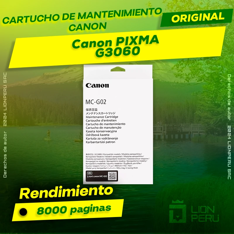 Cartucho de Mantenimiento Canon G3060 PIXMA Original