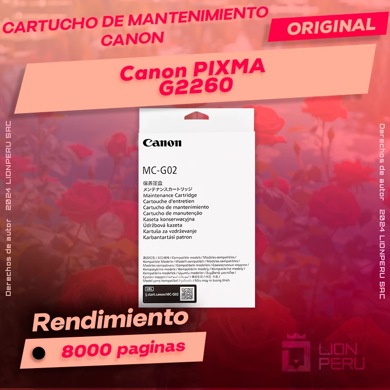 Cartucho de Mantenimiento Canon G2260 PIXMA Original