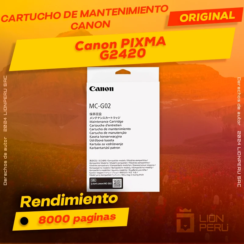 Cartucho de Mantenimiento Canon G2420 PIXMA Original
