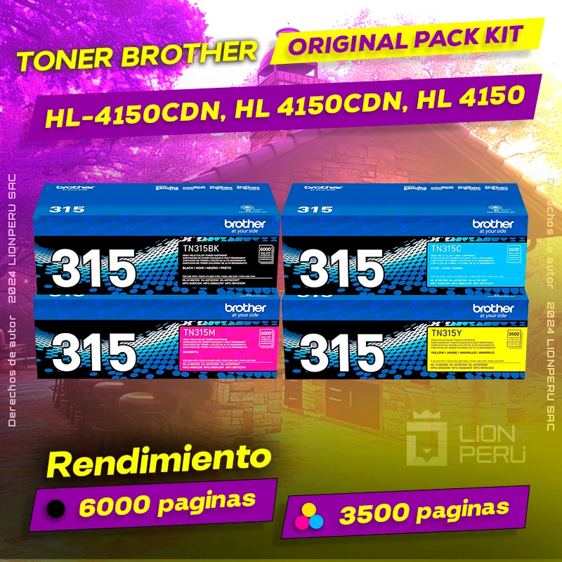 Toner Brother HL-4150CDN, HL 4150CDN, HL 4150 Cartridge Original negro, ofrece un rendimiento de Calidad a un super Precio, consigue el tuyo… ¡¡YA!!