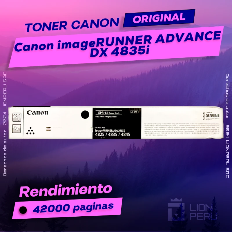 Toner Canon DX 4835i imageRUNNER ADVANCE Cartucho Original