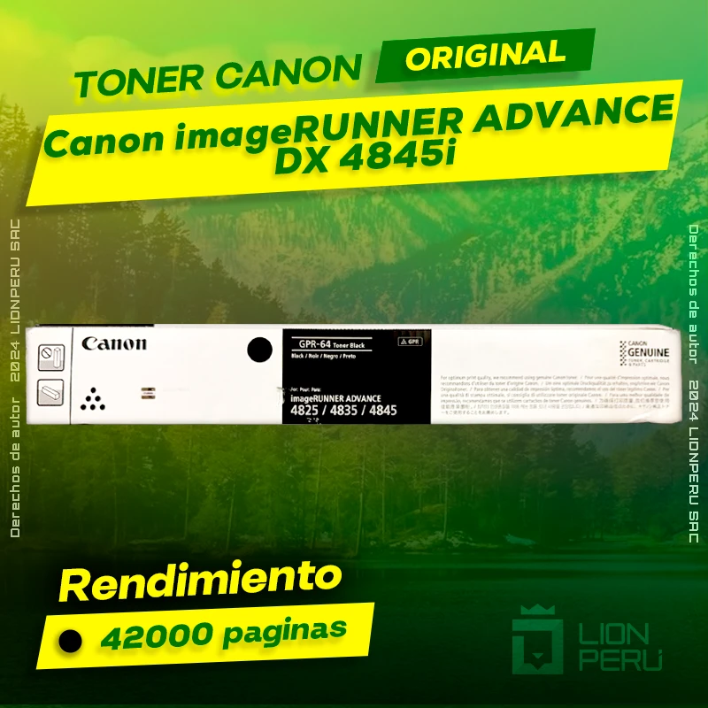 Toner Canon DX 4845i imageRUNNER ADVANCE Cartucho Original