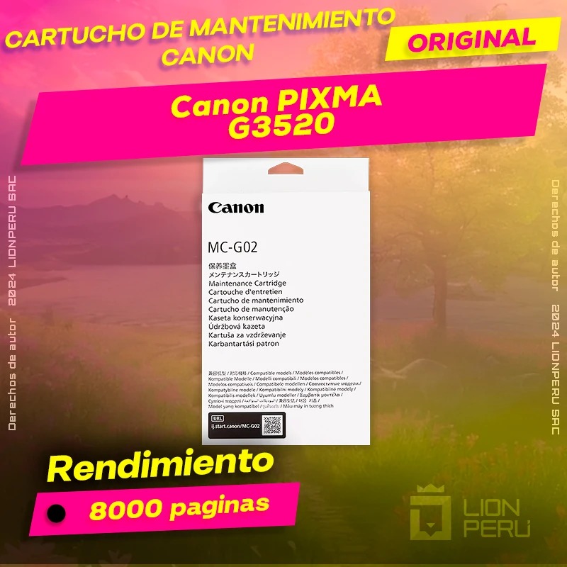 Cartucho de Mantenimiento Canon G3520 PIXMA Original