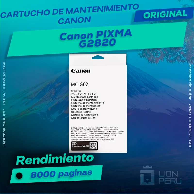 Cartucho de Mantenimiento Canon G2820 PIXMA Original