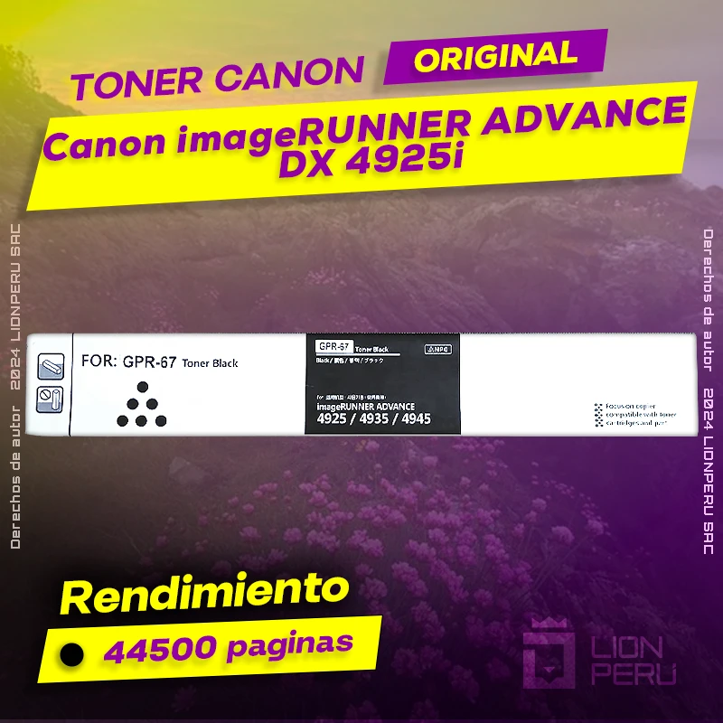 Toner Canon DX 4925i imageRUNNER ADVANCE Cartucho Original