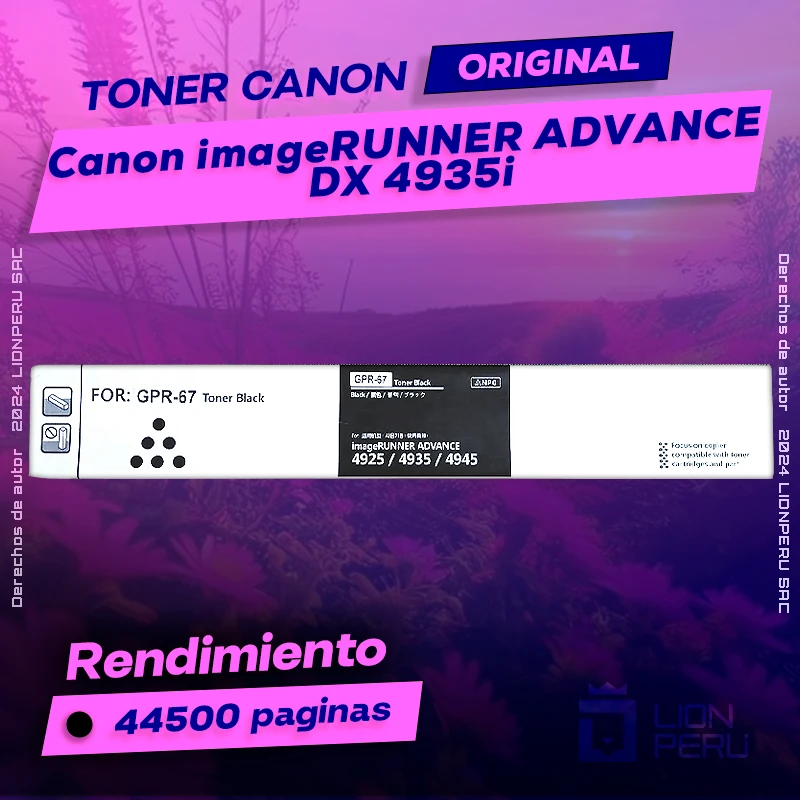 Toner Canon DX 4935i imageRUNNER ADVANCE Cartucho Original
