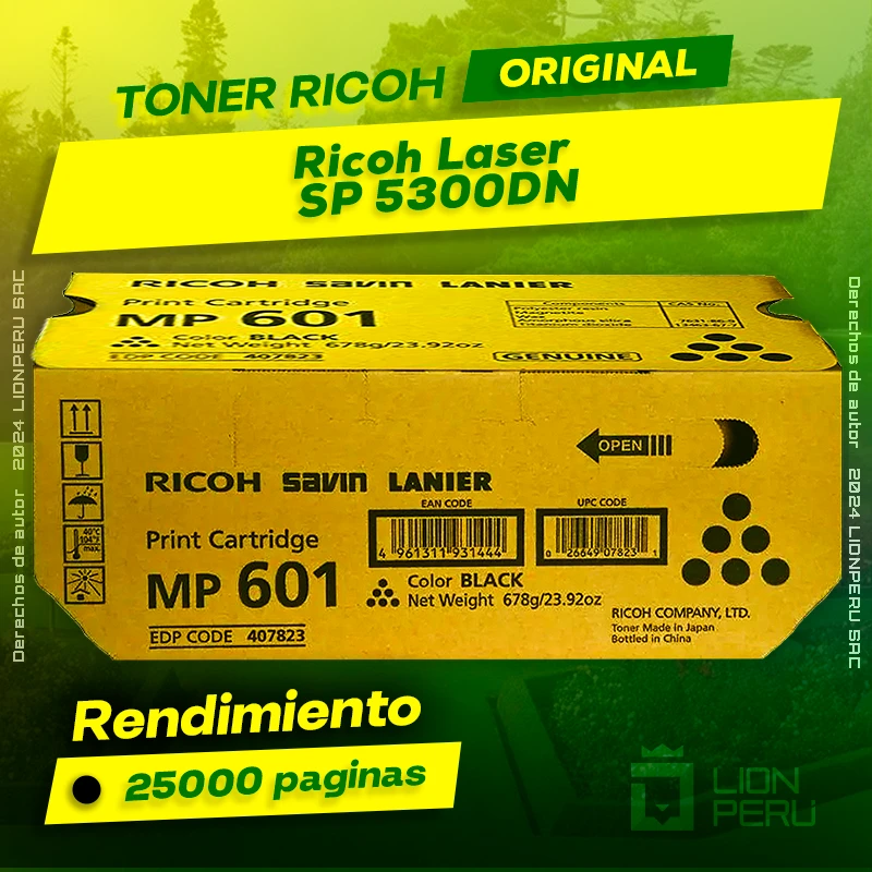Toner Ricoh SP 5300DN Multifuncion Laser Cartucho Original