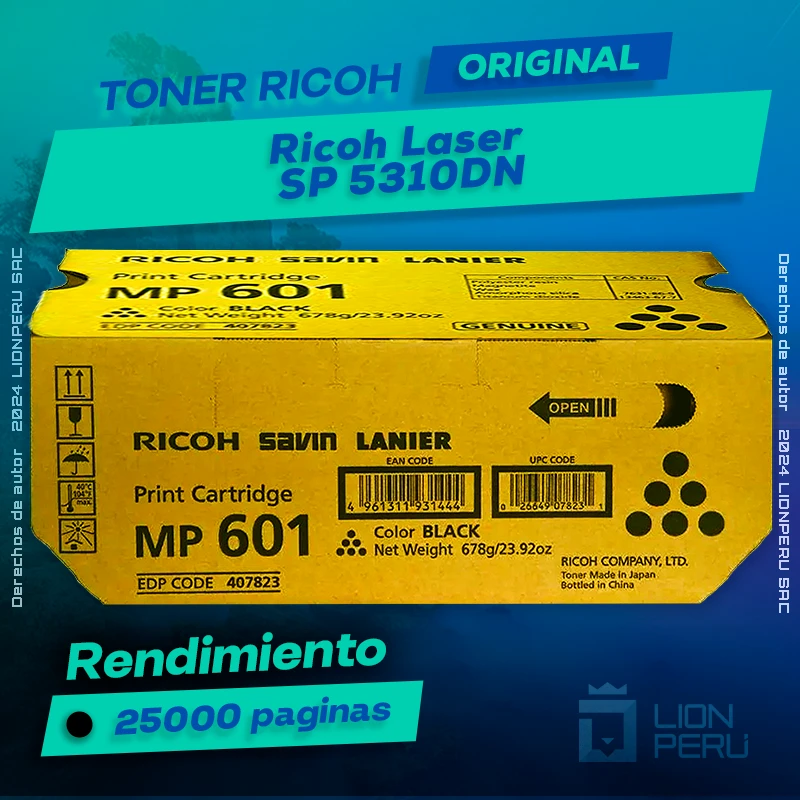 Toner Ricoh SP 5310DN Multifuncion Laser Cartucho Original