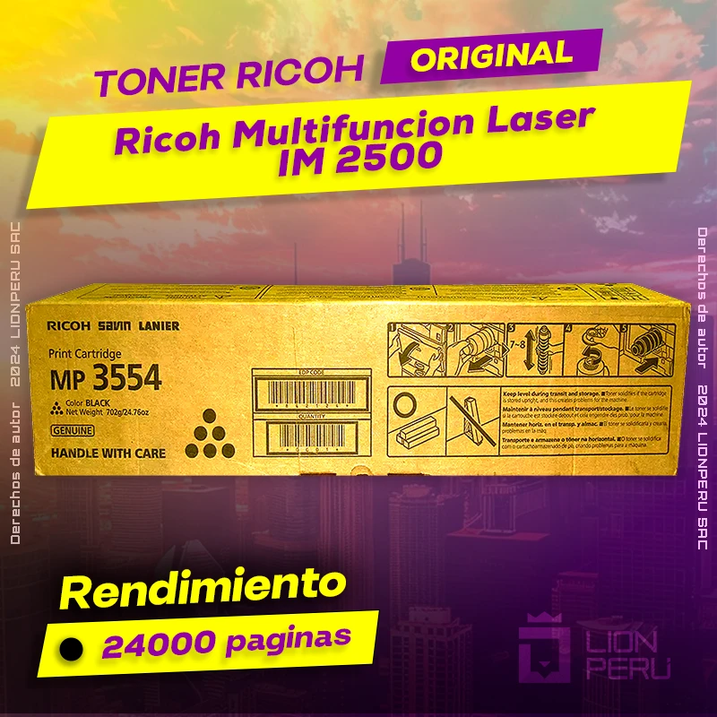 Toner Ricoh IM 2500 Multifuncion Laser Cartucho Original