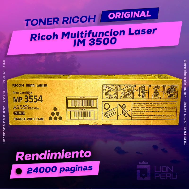 Toner Ricoh IM 3500 Multifuncion Laser Cartucho Original