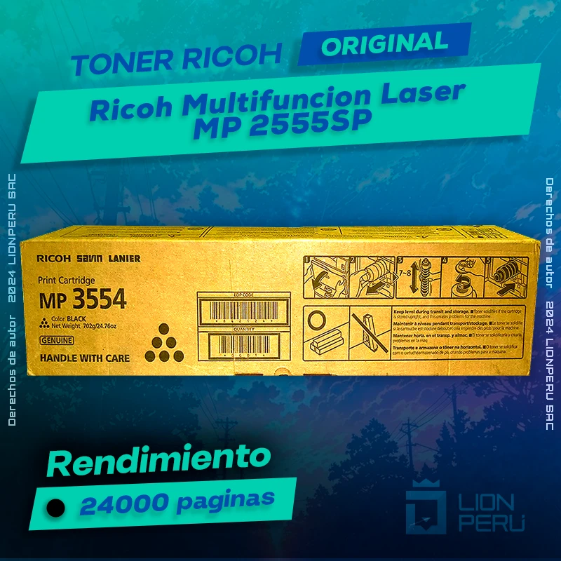 Toner Ricoh MP 2555SP Multifuncion Laser Cartucho Original