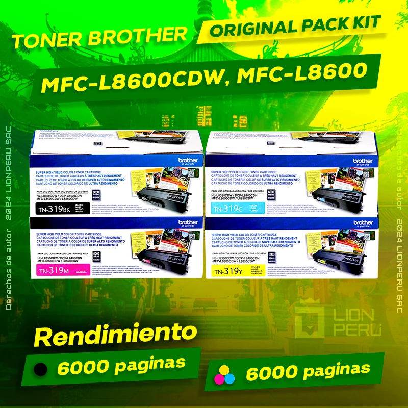 Toner Brother MFC-L8600CDW, MFC-L8600 Cartridge Original negro, ofrece un rendimiento de Calidad a un super Precio, consigue el tuyo… ¡¡YA!!