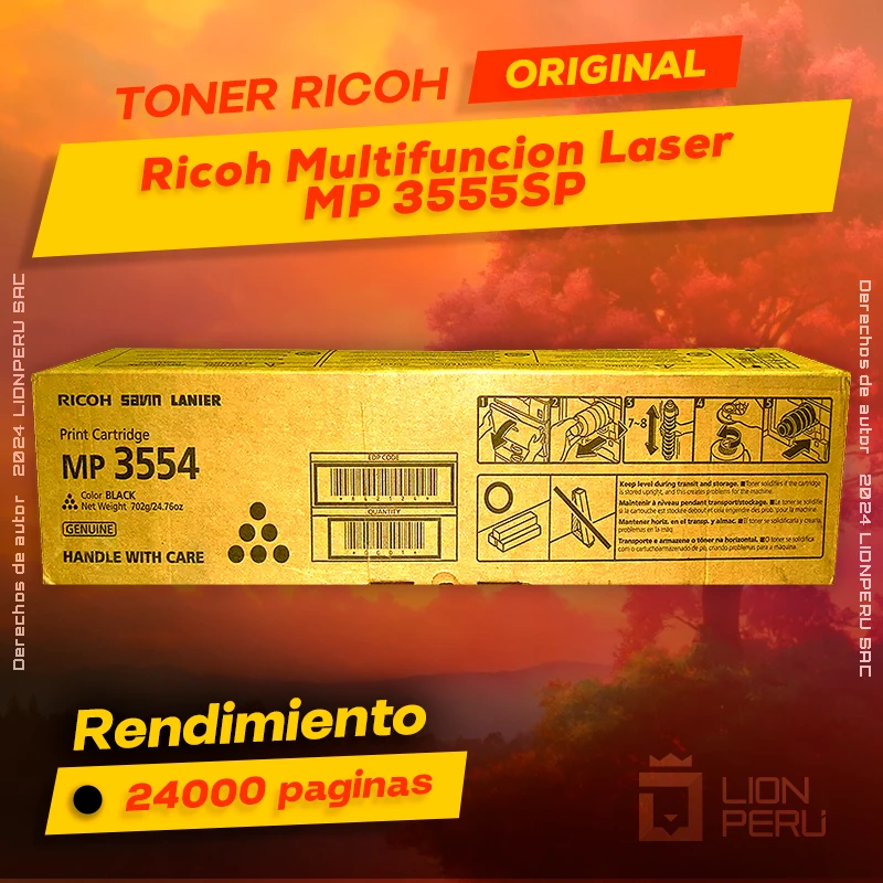 Toner Ricoh MP 3555SP Multifuncion Laser Cartucho Original