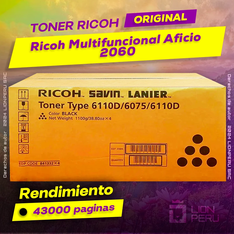Toner Ricoh 2060 Multifuncional Aficio Cartucho Original