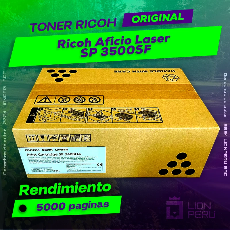 Toner Ricoh SP 3500SF Aficio Laser Cartucho Original