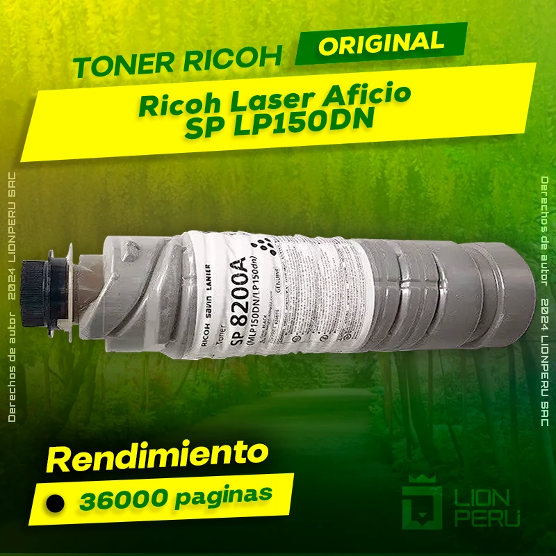 Toner Ricoh SP LP150DN Laser Aficio Cartucho Original