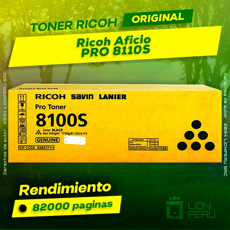 Toner Ricoh PRO 8110S Aficio Cartucho Original