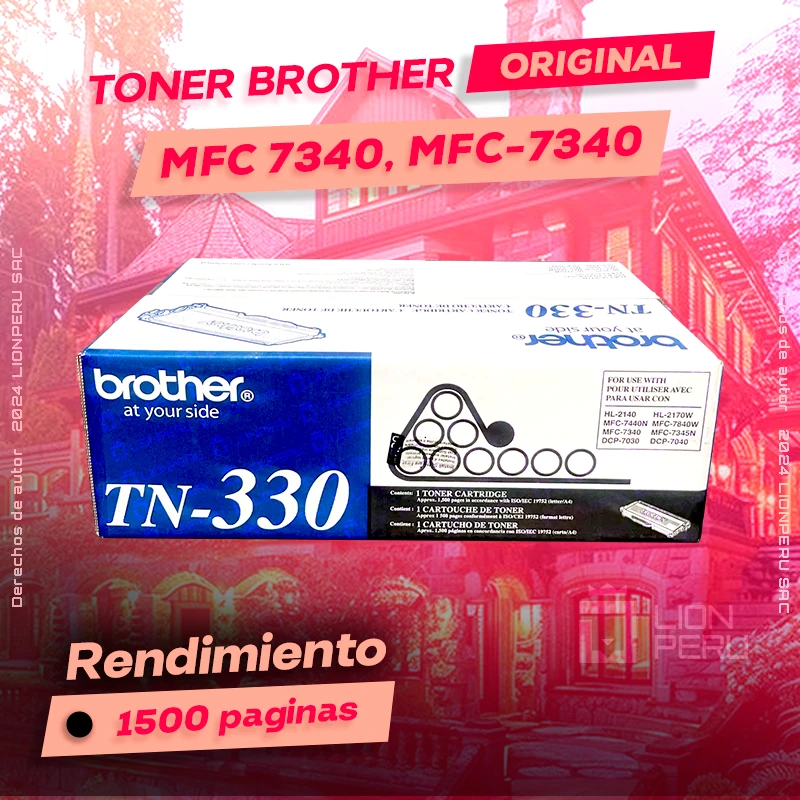 Toner Brother MFC 7340, MFC-7340 Cartridge Original negro, ofrece un rendimiento de Calidad a un super Precio, ingrese y consigue el tuyo… ¡¡YA!!