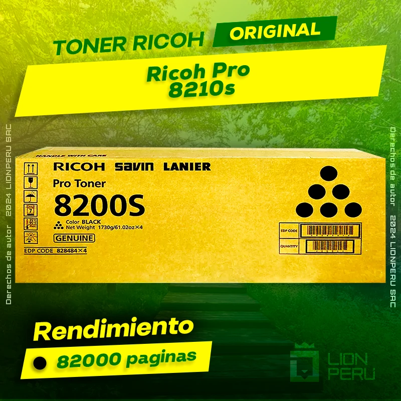 Toner Ricoh Pro 8210s Cartucho Original