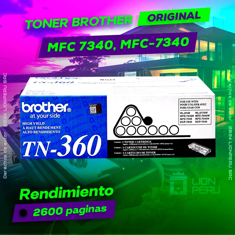 Toner Brother MFC-7345N, MFC 7345 Cartucho Original  negro, ofrece un rendimiento de Calidad a un super Precio, consigue el tuyo… ¡¡YA!!