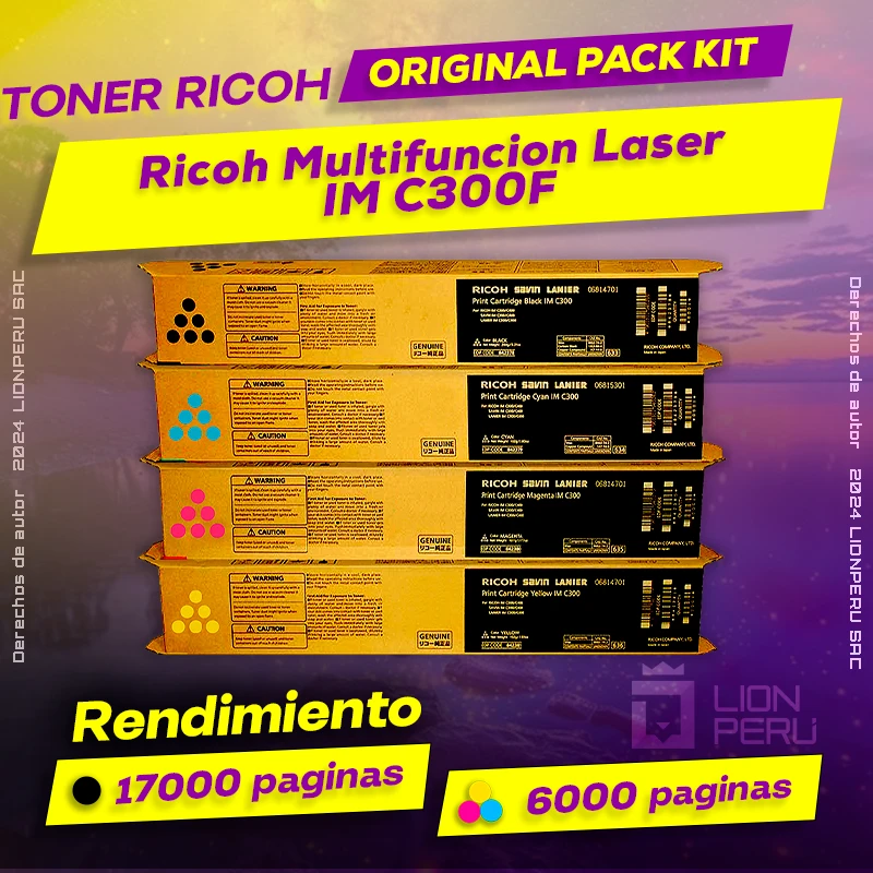 Toner Ricoh IM C300F Multifuncion Laser Cartucho Original