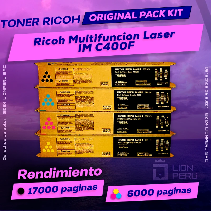 Toner Ricoh IM C400F Multifuncion Laser Cartucho Original