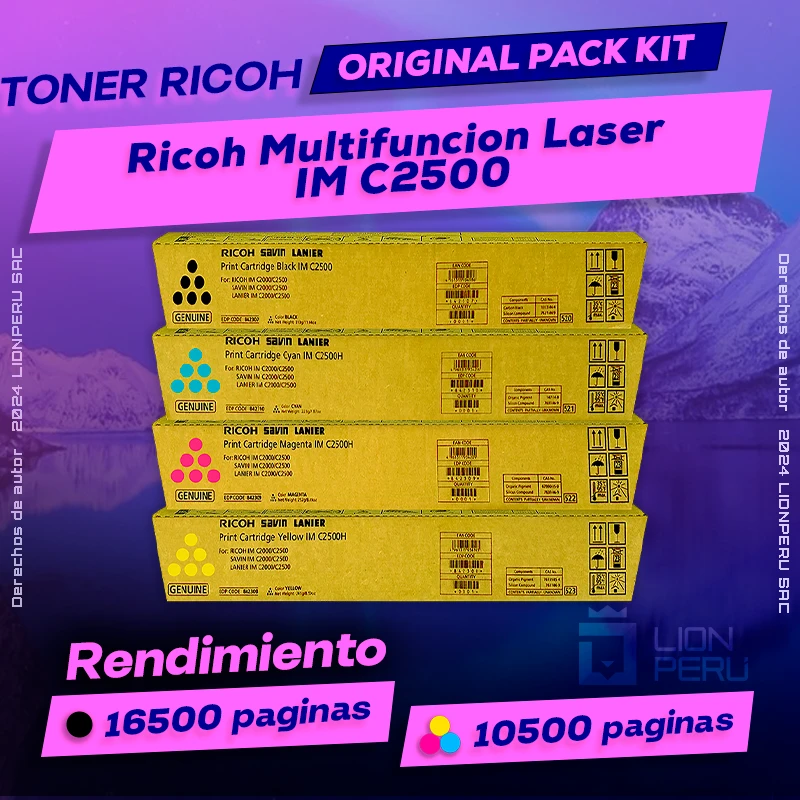 Toner Ricoh IM C2500 Multifuncion Laser Cartucho Original