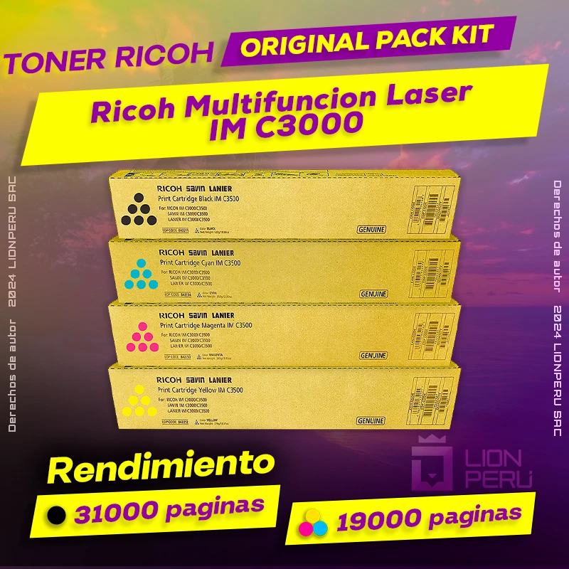 Toner Ricoh IM C3000 Multifuncion Laser Cartucho Original