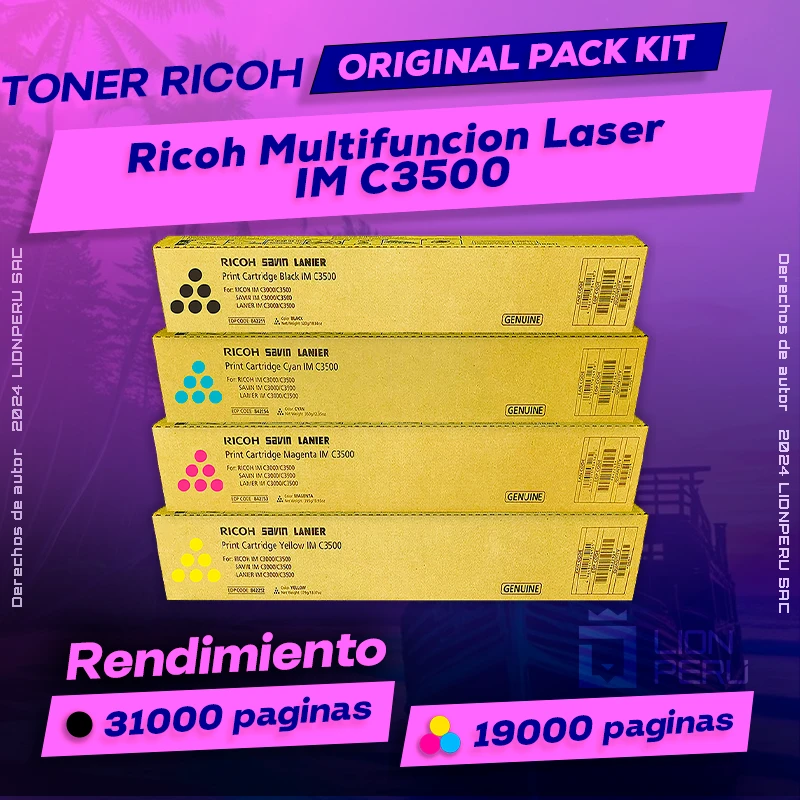 Toner Ricoh IM C3500 Multifuncion Laser Cartucho Original