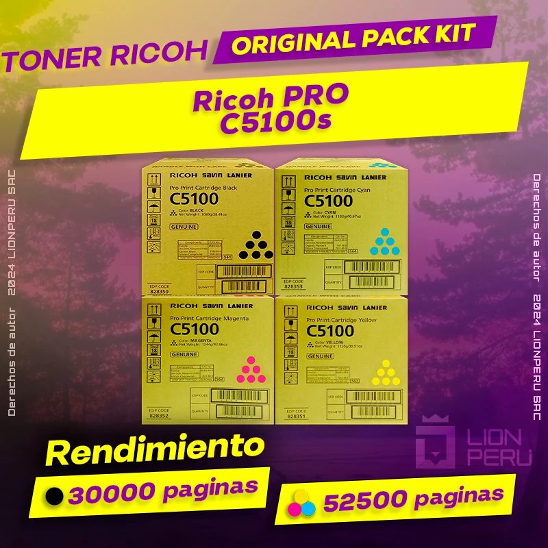 Toner Ricoh PRO C5100s Cartucho Original