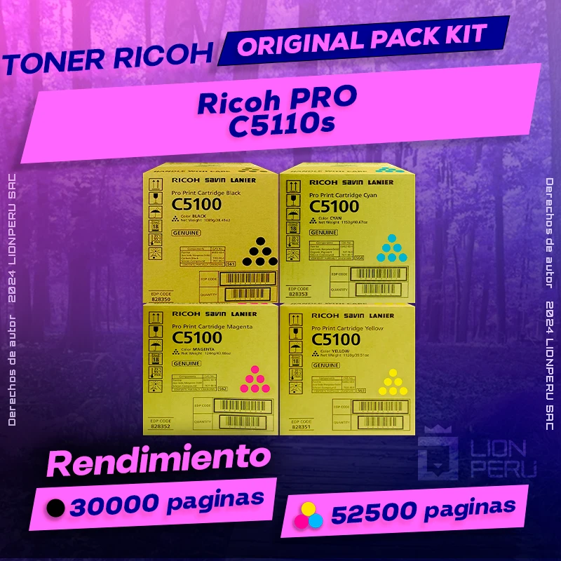 Toner Ricoh PRO C5110s Cartucho Original