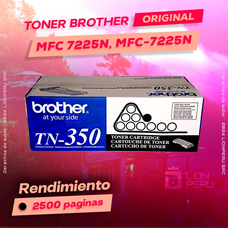Toner Brother MFC 7225N, MFC-7225N Cartucho Original negro, ofrece un rendimiento de Calidad a un super Precio, ingrese y consigue el tuyo… ¡¡YA!!