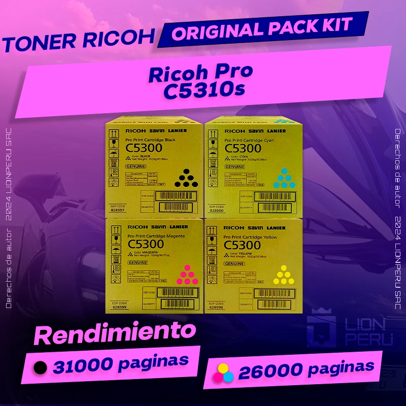 Toner Ricoh Pro C5310s Cartucho Original
