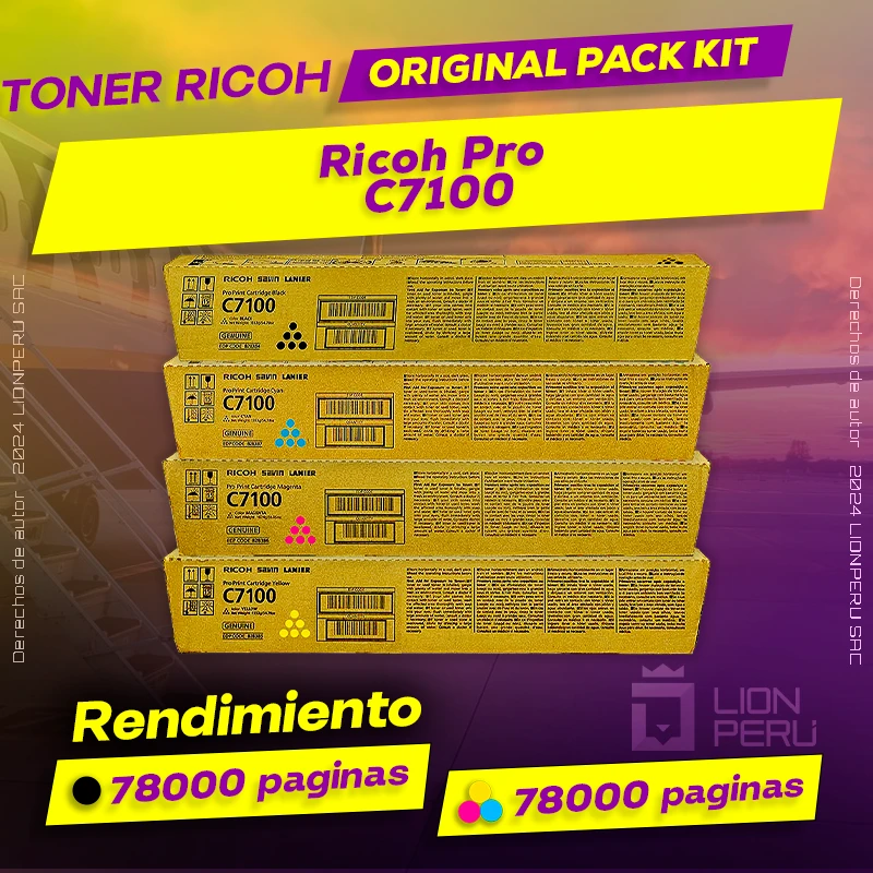 Toner Ricoh Pro C7100 Cartucho Original